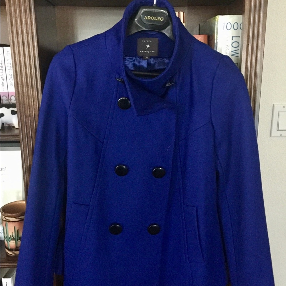 Forever twenty one coat in blue